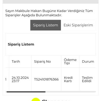 Teslim Edilmemiş Siparişin Teslim Edildi Görünmesi