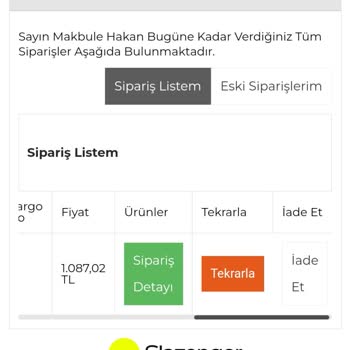 Teslim Edilmemiş Siparişin Teslim Edildi Görünmesi