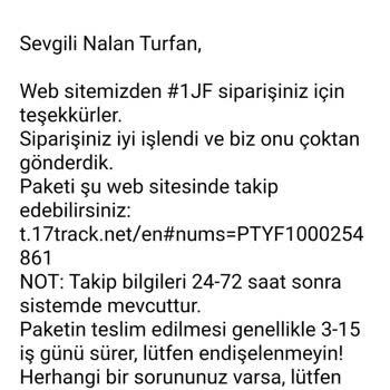 Primark Türkiye'den Siparişim Gönderilmedi Ve İade Bekliyorum!