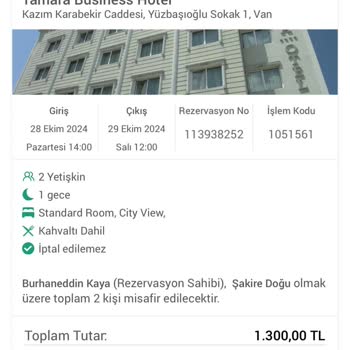 Rezervasyon Tarihi Hatası Ve İade Talebi