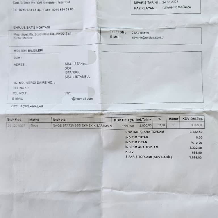 Enplus Mağazasının Teslimat Ve İletişim Sorunları