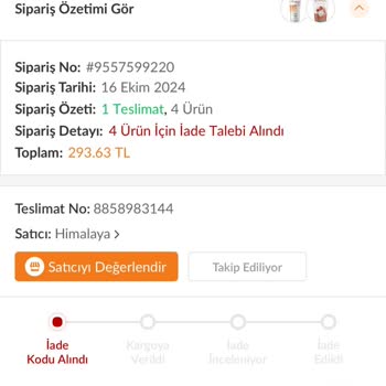 Trendyol'dan Alınan Ürünlerin Tedarik Sorunu Ve Müşteri Hizmetleri Hayal Kırıklığı