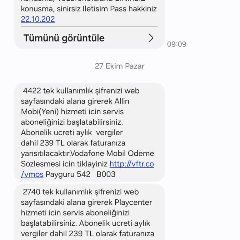 Vodafone Haksız Ücretlendirme Ve İade Talebi