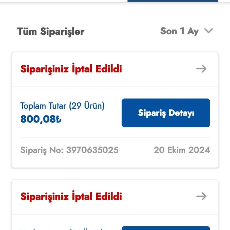 Şok Marketler Sürekli Sipariş İptali Ve Müşteri Mağduriyeti