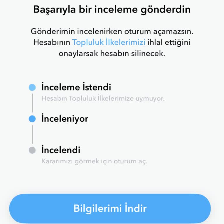 Snapchat Hesabım Kalıcı Olarak Kilitlendi