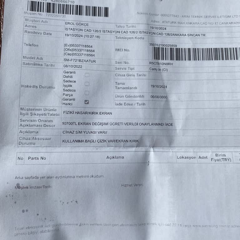 Garanti Süresi Ve İade Sürecinde Yaşanan Sorunlar