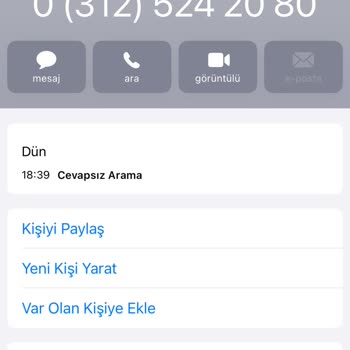 Sürekli Arayan Tanımsız Numara Ve Tedirginlik