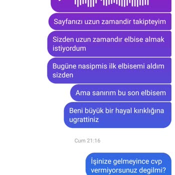 Kalitesiz Ürün Ve İlgisiz Müşteri Hizmeti