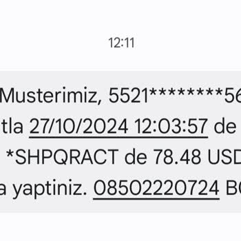 İzinsiz Kredi Kartı İşlemi Mağduriyeti
