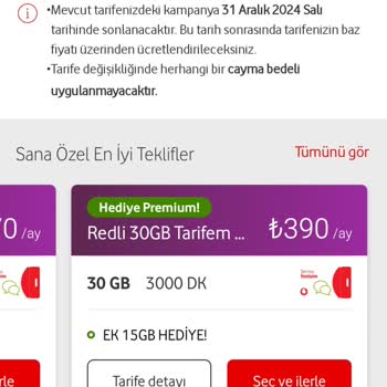 Vodafone'un Yüksek Fiyatlı Tarifeleri Can Sıkıyor