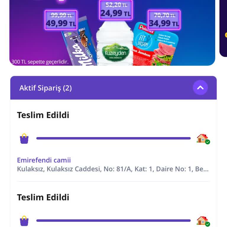 Getir Siparişim Teslim Edilmedi Ve Yanlış Bilgilendirme