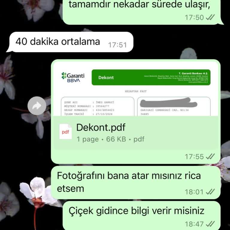 Çiçek Siparişi Sorunu