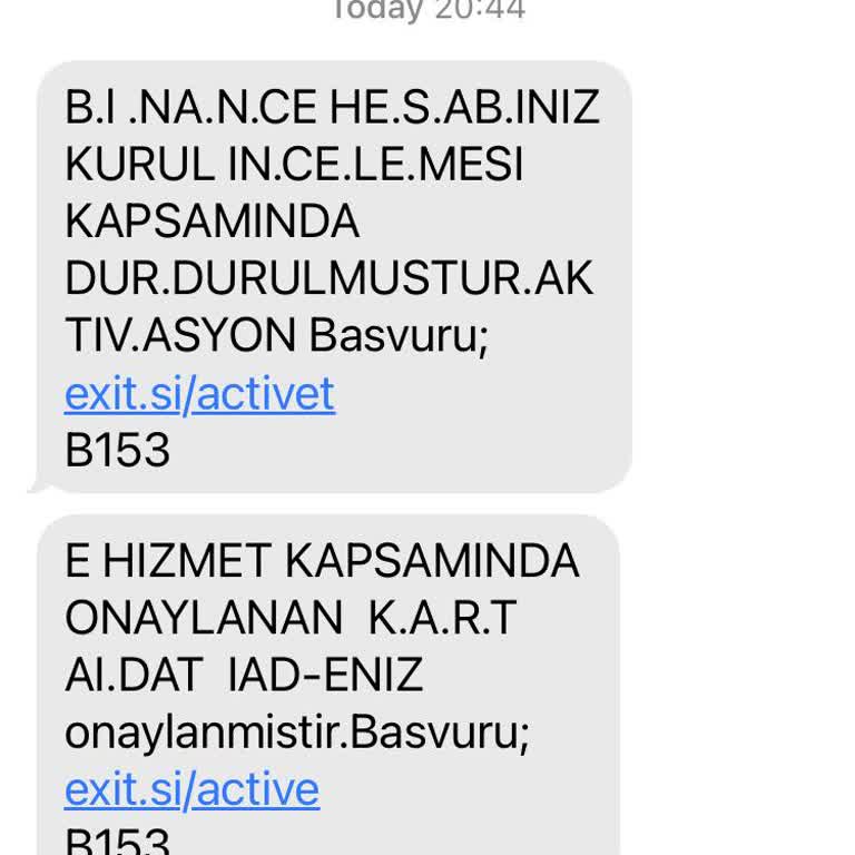 Mesajlarla Rahatsız Ediliyorum