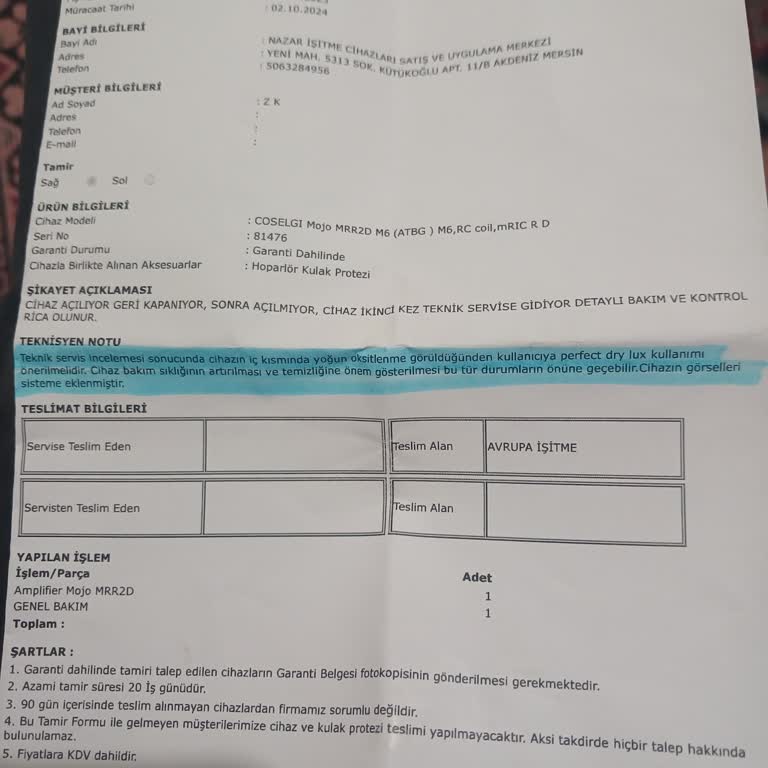 İşitme Cihazı Sorunları Ve Servis İlgisizliği