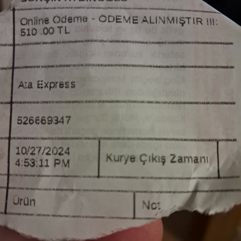 Teslim Edilmeyen Sipariş Ve Süregelen Ciddiyetsizlik