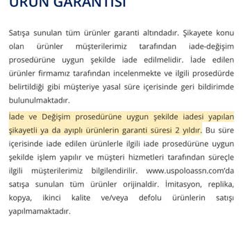 U.S. Polo Ayakkabıda Garanti Sorunu Ve Renk Değişimi
