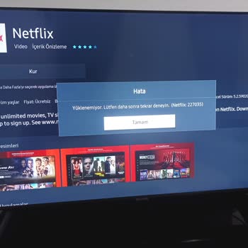 Samsung Smart TV'de Uygulama Yükleme Sorunu