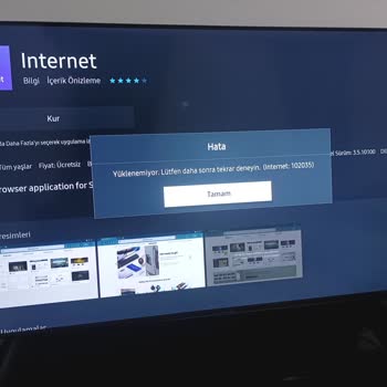 Samsung Smart TV'de Uygulama Yükleme Sorunu