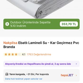 Hepsiburada'da Sepet Ve Ekran Fiyatları Arasındaki Tutarsızlık