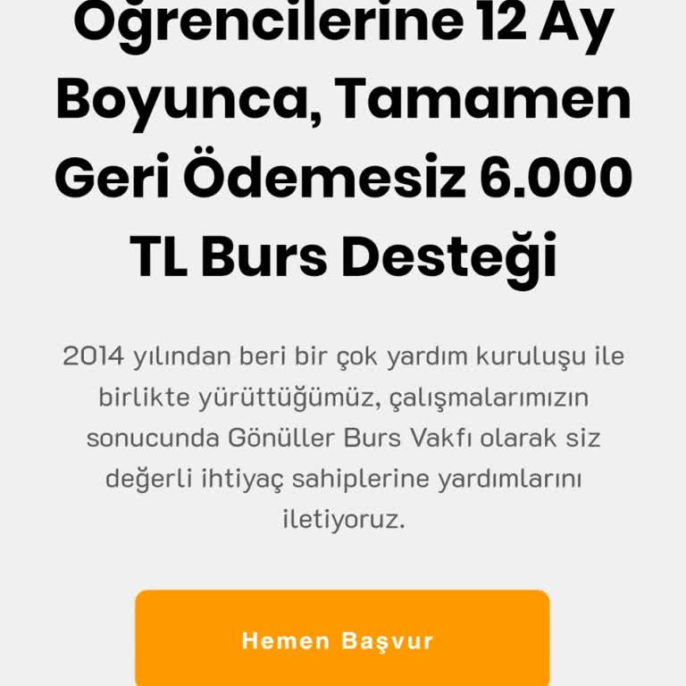 Gönüller Burs Vakfı Kimlik Bilgilerimin İzinsiz Kullanımı Hakkında Şikayetçiyim