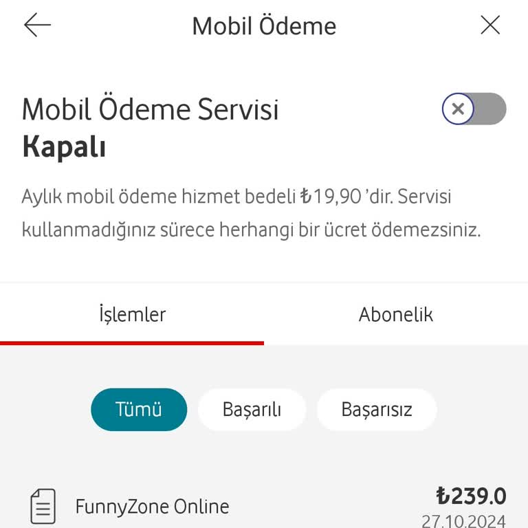 Beklenmedik Abonelik Ücreti Şoku