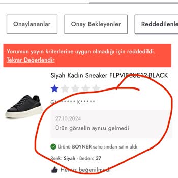 Boyner'den Gelen Ürün Hayal Kırıklığı