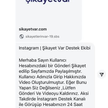 Instagram Hesabımın Kapatılacağına Dair Gelen Mesaj