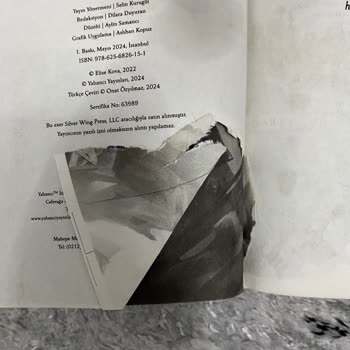 Kusurlu Kitap Ve Yetersiz Müşteri Hizmeti