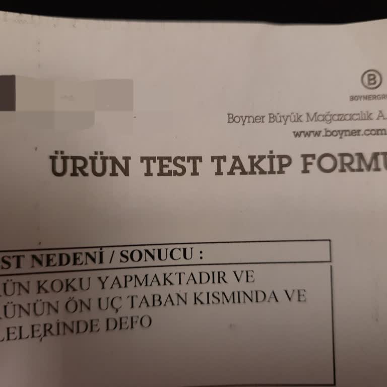 Adidas Ayakkabıda Koku Ve Deformasyon Sorunu
