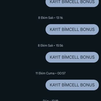 Bimcell Hediye Mesajları Gelmiyor