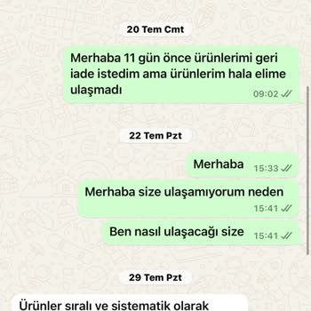 Gardrops Üzerinde İade Edilmeyen Ürünlerim