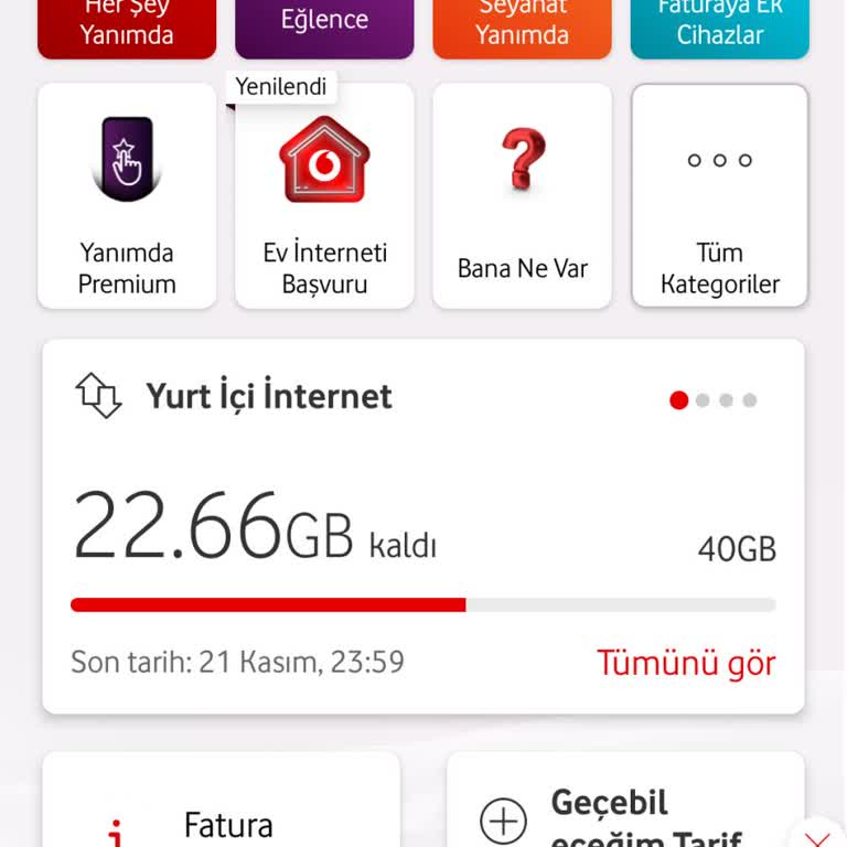 Faturalı Hatta Geçişte Kayıp GB Sorunu