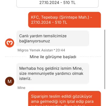 Sürekli Teslim Edilmeyen Siparişler: Eskişehir KFC Şubeleri