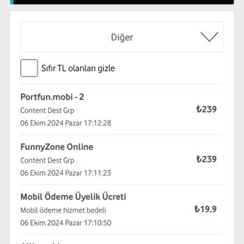 Vodafone Faturama İzinsiz Üyelik Ücretleri Yansıtıldı