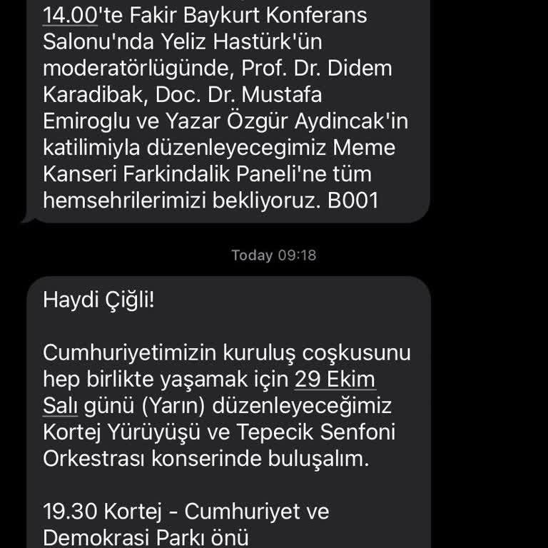 Çiğli Belediyesi'nden İstenmeyen SMS'ler Nasıl Durdurulur