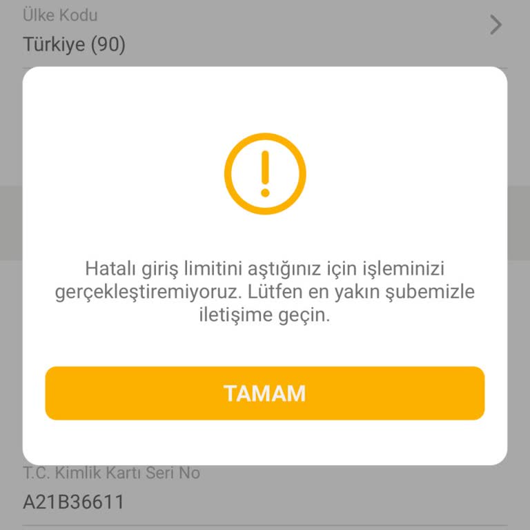 VakıfBank Mobil Uygulama Üzerinden Müşteri Olma Sorunu