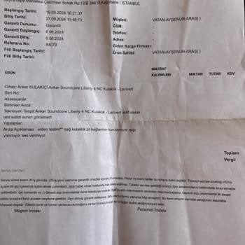 Garanti Kapsamında Tamir Edilmeyen Anker Kulaklık Sorunu