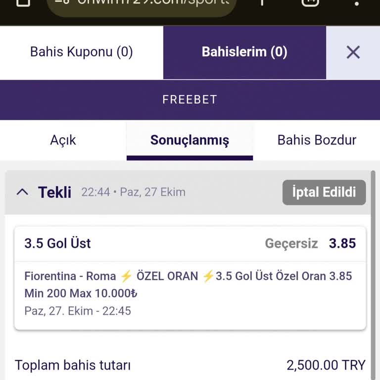 Ödeme Yapmayan Onwin Bahis Sitesine Tepki