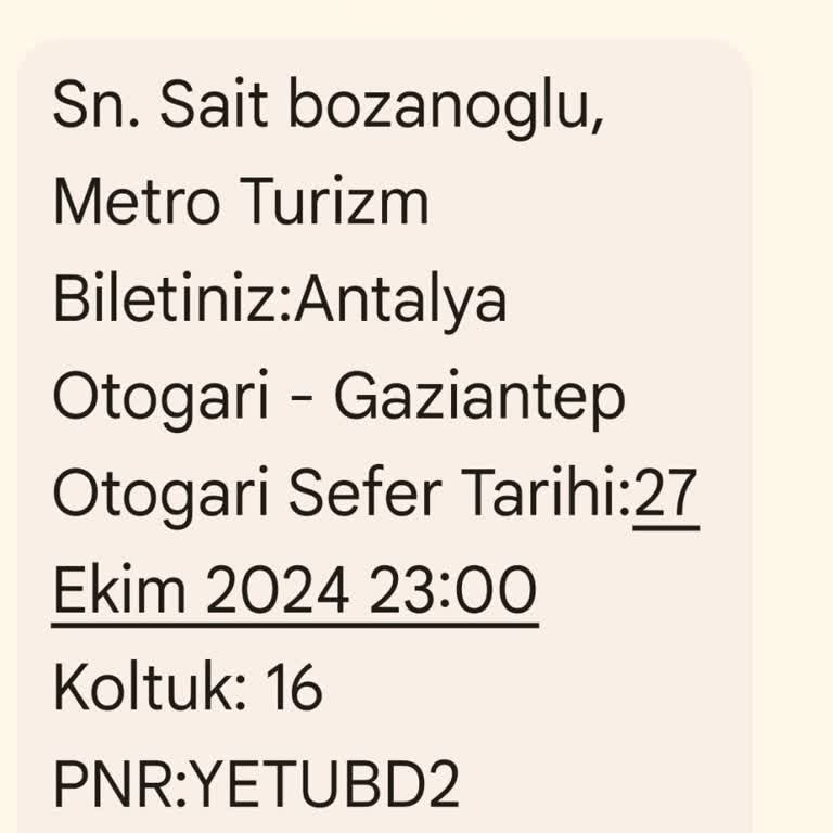 Beklenmedik Araç Değişikliği Ve Yolculuk Sorunları