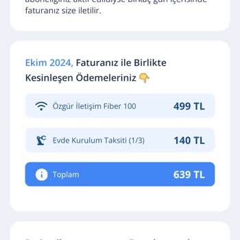 Yanıltıcı Fatura Bilgilendirmesi