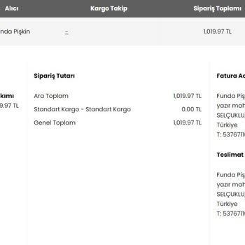 Dagi Online Siparişim Nerede?
