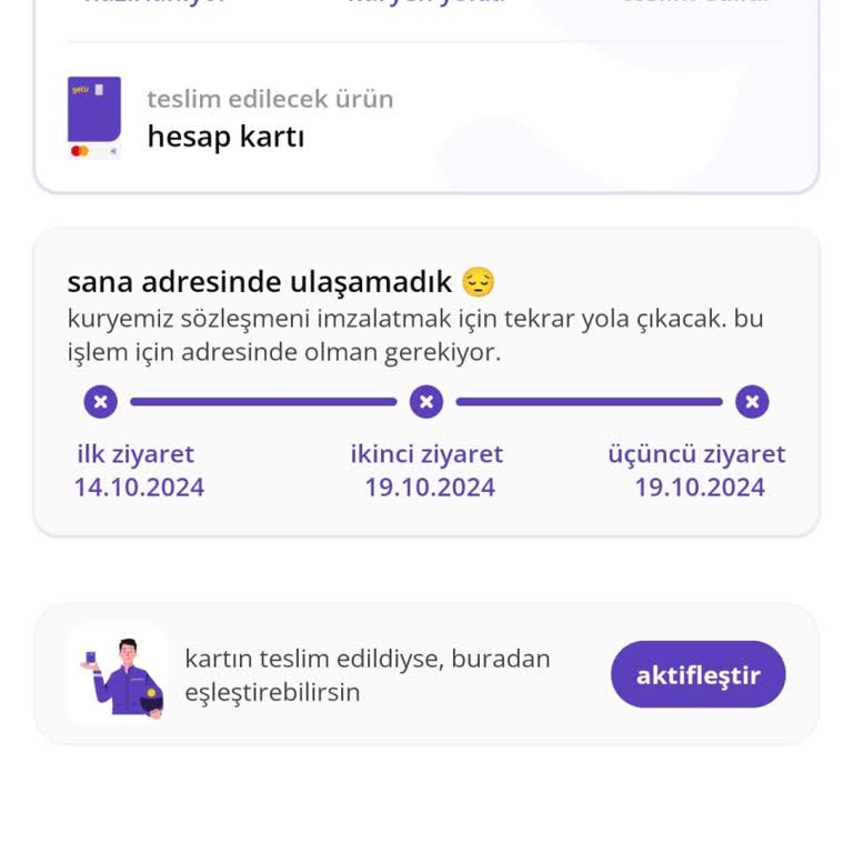 AGT Kurye'nin İletişimsizliği Ve Kart Teslim Sorunu