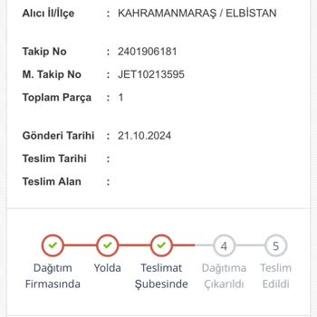 Kargo Teslimatında 4 Günlük Gecikme Ve İletişimsizlik