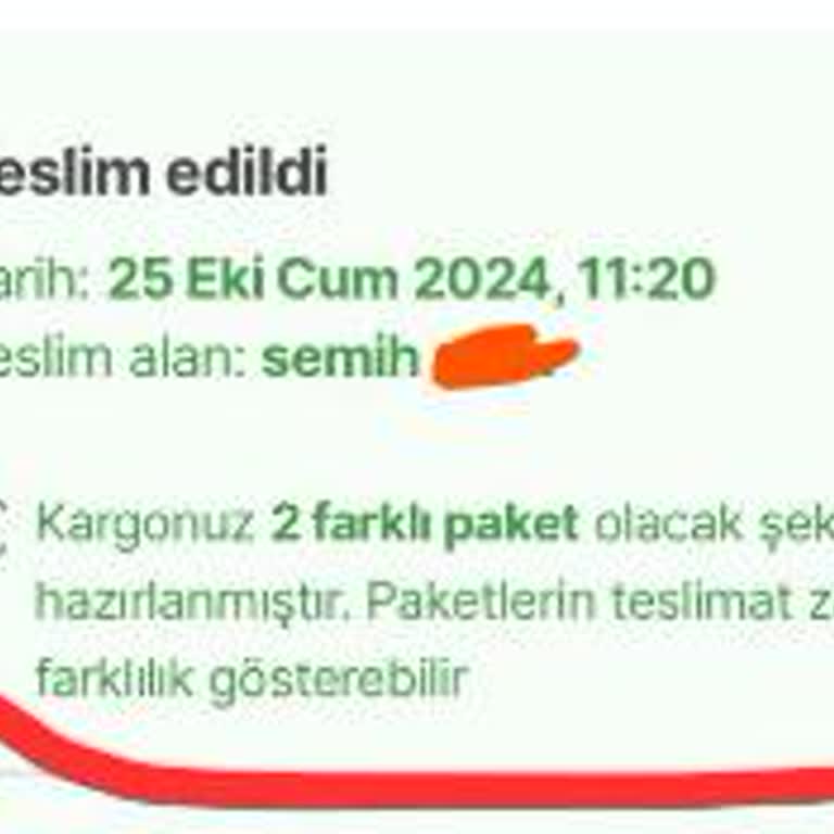 Eksik Teslimat Ve Ulaşılamayan Dağıtım Merkezi Sorunu