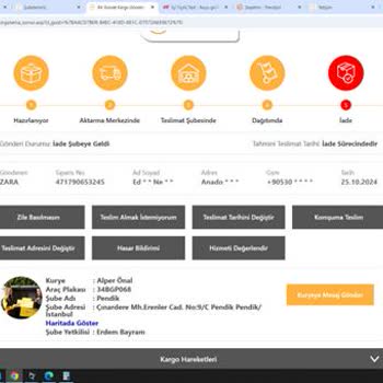 Kurye Teslimatında Bilgilendirme Eksikliği