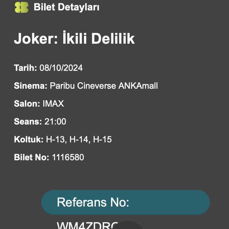 Paribu Cineverse Bilet İadesi Sorunu