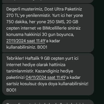 Hediye İnternet Vaadiyle Yanlış Paket Yüklemesi