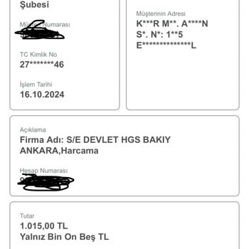 PTT HGS Yüklemesinde Yaşanan Sorun Ve İletişim Eksikliği