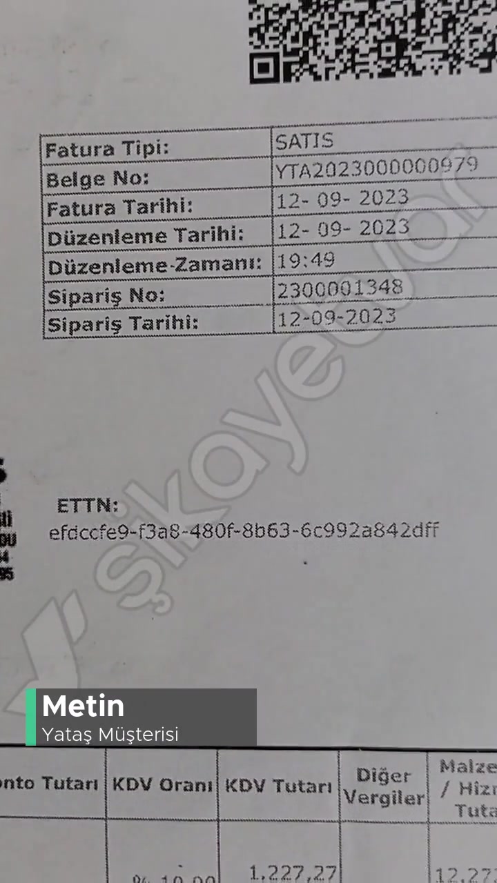 Yataş Yatak 2 Yıl Sünger Garantisi Var Dediği Halde İlgilenmiyor! videonun kapak resmi