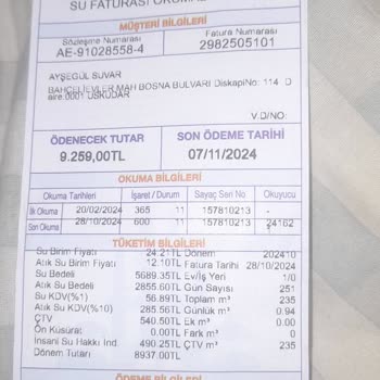 Yanlış Sayaç Okuma Nedeniyle Fatura Şoku